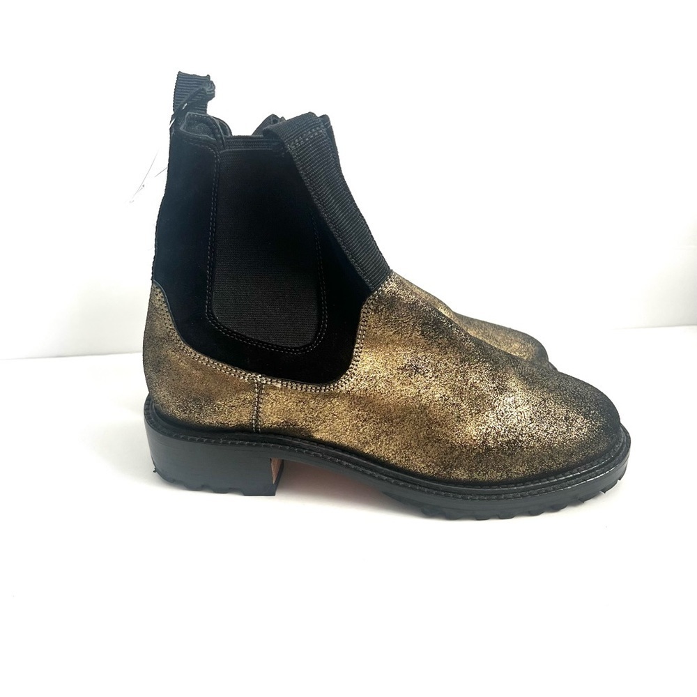 RACHEL COMEY gold embossed ankle boot